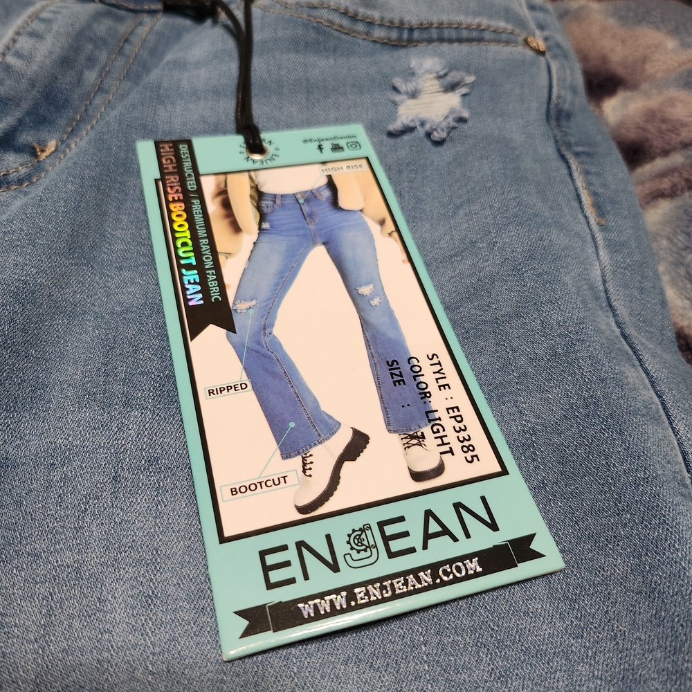 ENJEAN Light Blue Bootcut Jeans